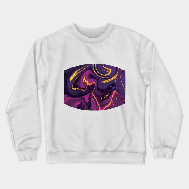 Trippy Purple Swirl Crewneck Sweatshirt by KindlyHarlot